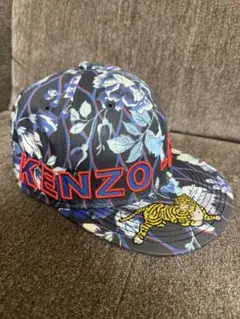 【希少】KENZOh&M（ケンゾー エイチアンドエム） ロゴ刺繍フラワーキャップ