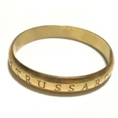 TRUSSARDI ゴールドカラー バングル ブレスレット トラサルディ