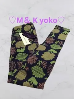 【新品未使用タグ付】M.&KYOKO 柄付きレギンス ブラック ヘムロゴ カラーレギンス [全4色] – muta Online Store