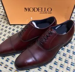 高級⭐️ madras MODELLO 薄赤24.5cm 本革 ビジネス【120】