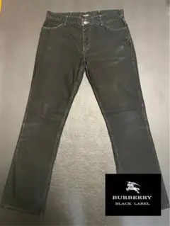 BURBERRY BLACK LABEL ブラック コットンスラックス 73