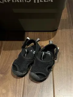 Hawkin ブラックサンダル　16cm