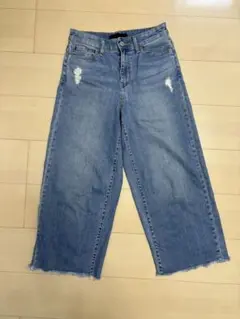 ユニクロ デニム ワイドパンツ 61