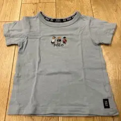 【古着】クマ刺繍Tシャツ【POLO】