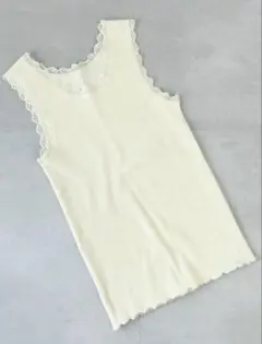 新品タグ付き crisp クリスプ レースリブタンク
