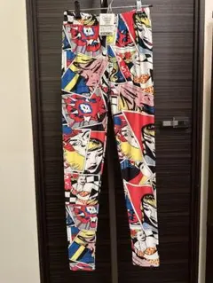 レディース　アメコミ柄　レギンス