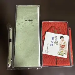 値下げしました　かさね襟　羽織紐　緑
