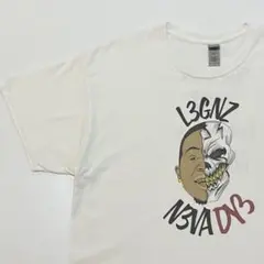 L3GNZ N3VA DY3 GILDAN 両面プリントTシャツ 白 XL