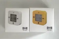 未開封 IKEA クロッキス 時計/温度計/アラームタイマー 白&イエローセット