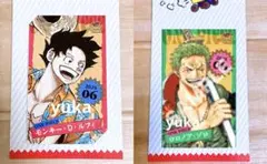 『ONE PIECE』ルフィ＆ゾロ ジャンプショップ ミニブロマイド