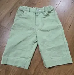 サマンサモスモス　LAGOM　120cm　ハーフパンツ　黄緑　ハリネズミ