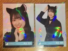 日向坂46 清水理央 生写真　猫耳コーデ