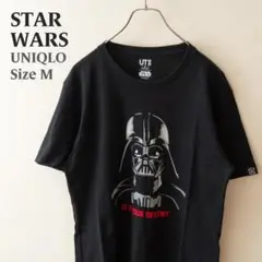 ユニクロ スターウォーズ ダースベイダー Tシャツ 黒 メンズ M 古着
