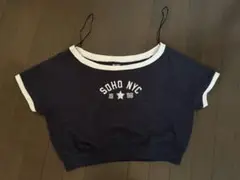 Hollister 肩出しスウェット　ネイビーブルー