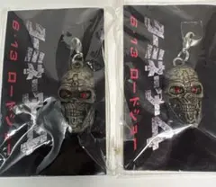 【非売品】映画 ターミネーター4 チャーム　（赤目スカル）2個セット　前売り特典