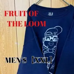TP51　FRUIT OF THE LOOM　スウェット【メンズXXL】ネイビー