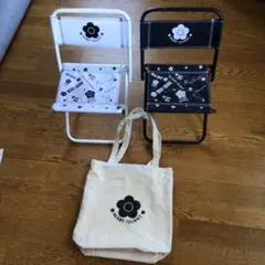 MARY QUANT 折りたたみ椅子 2脚セットとトートバッグ