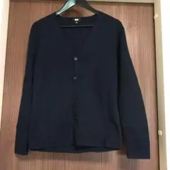 UNIQLO ネイビー Vネック カーディガン M
