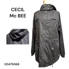 ★美品★ CECI Mc BEE フード付きブラックアウター　FREE