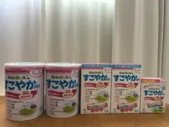 BeanStalk すこやかM1 粉ミルク 800g缶2つ + 箱3つ