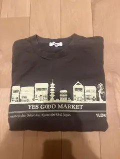 1LDK YES GOOD MARKET Tシャツ M モスグリーン 京都