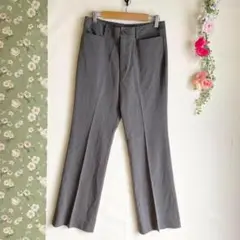 美品　L&Beautiful レディーススラックス　グレー　オフィスカジュアル