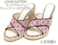 ♥完売品♥希少な23.5/入手困難ルイヴィトン♥モノグラムミニ/サンダル