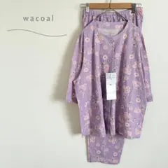 ワコール　らくラクパートナー　パジャマ　新品　花柄　半袖　セットアップ