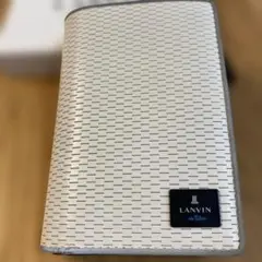 LANVIN ホワイトレザー 三つ折り財布