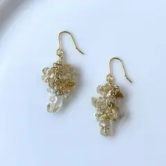 no.89 シトリン　ピアス