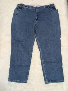 LEE ダークブルー ゴム入り　 デニムパンツ 大きいサイズ