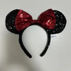 ディズニー ミニーマウス スパンコールカチューシャ
