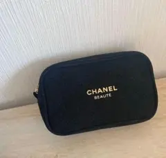 シャネル CHANEL ノベルティポーチ ラメブラック 正規品 新品未使用
