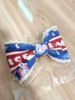 Icecream Parlor バレッタ アオ青 アイスクリームパーラー リボン