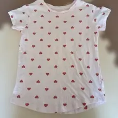 ハート柄半袖Tシャツ ピンク