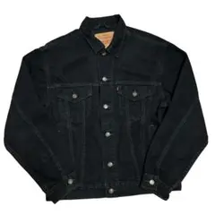 90s Levis 70507-0260 ブラックデニムジャケット　M