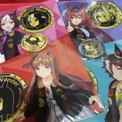 ウマ娘　クリアファイル　缶バッチ付き　非売品
