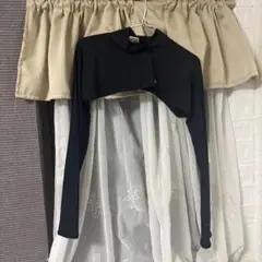 HEAD ブラック 長袖 クロップド トップス LL