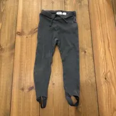 ZARA リブ編みグレー バレエレギンス90