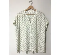 未使用＊UNIQLO ユニクロ ベーシック 総柄 デザイン ブラウス Ｌサイズ