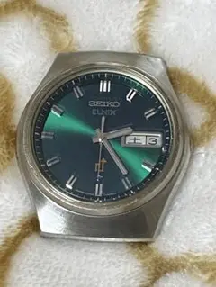SEIKO ELNIX グリーン文字盤 時計