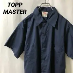N-4085 TOPPMASTER 古着 ワークシャツ パーマネントプレス半袖M