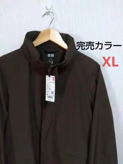 新品　ユニクロ　ウインドプルーフスタンドブルゾン　XL　ダークブラウン