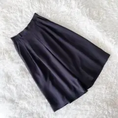 《ローラアシュレイ》 (7) タックガウチョパンツ 大人カジュアル シンプル