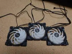 光るPC用ケースファン　120mm　RGBLED　3個セット