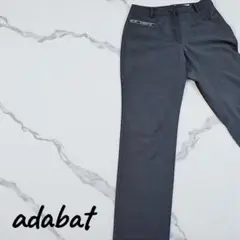 『美品』adabat レディース ゴルフパンツ グレー