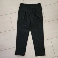 チェック柄 テーパードスラックス　COMME CA ISM