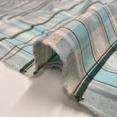 ♦︎マドラスチェック♦︎夏♦︎2m×115cm巾♦︎綿♦︎水色♦︎2