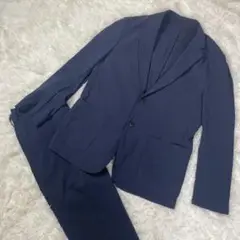UNIQLO 感動ジャケット　セットアップ　シアサッカー　ネイビー　Lサイズ