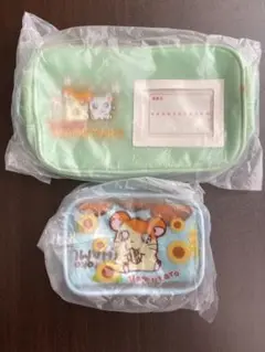 当時物 新品 非売品 ハム太郎 カローラ ペンケース ポーチ ハンカチ セット